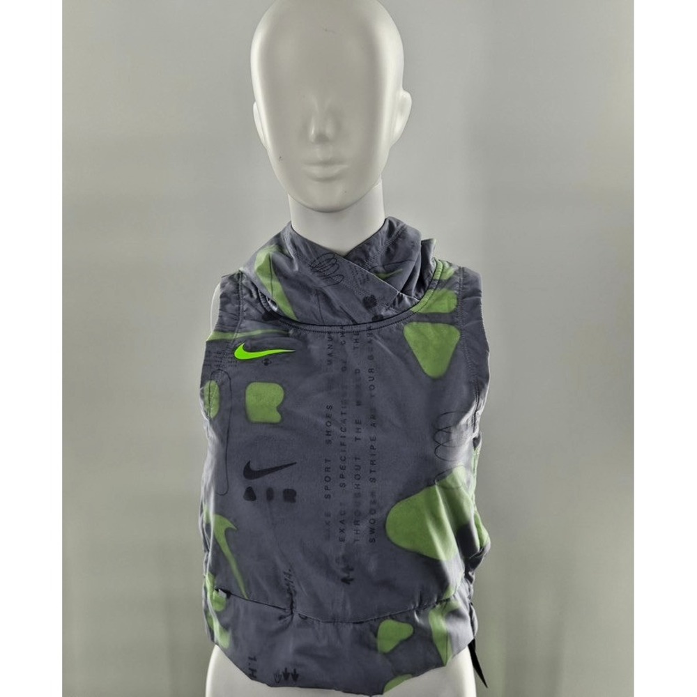 Nike Women's Air Hooded Cropped Tech Pack Standard-Fit Running Vest XS NEW WTAGS